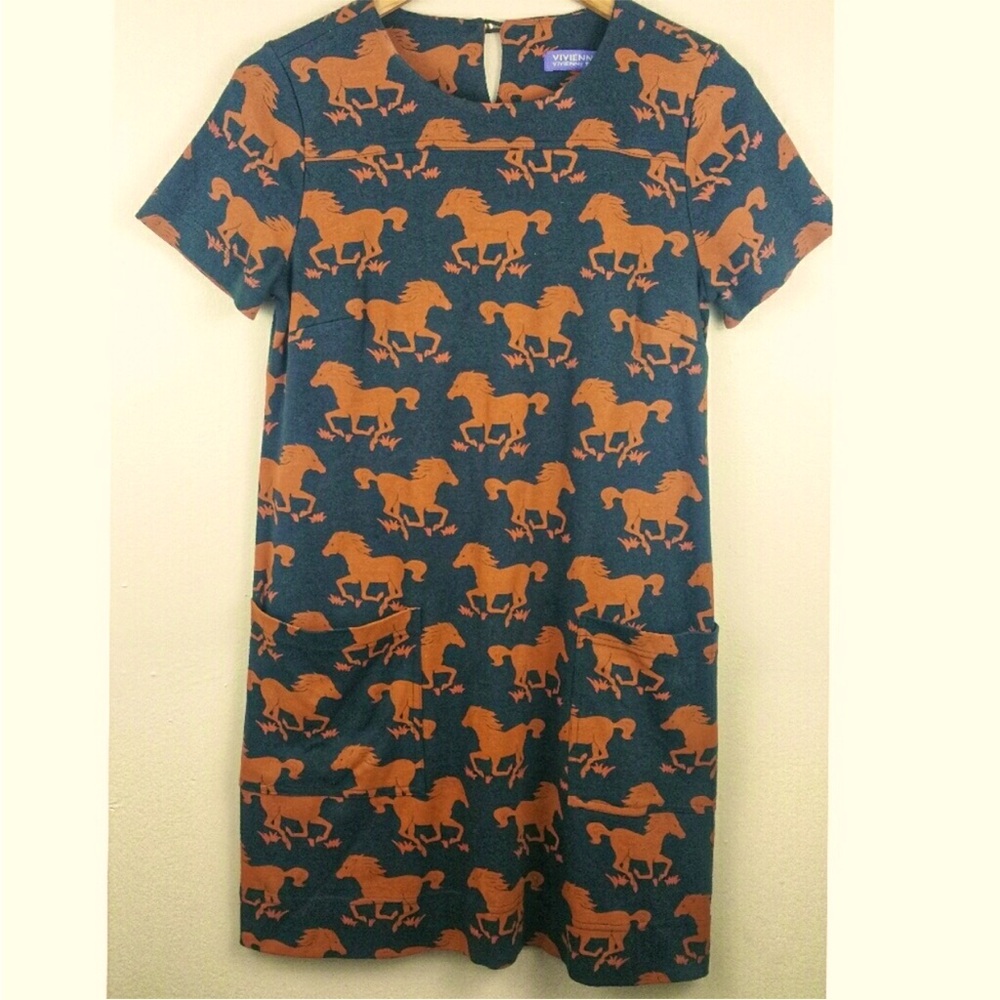 Vivienne Tam Minidress w/ Horse Print